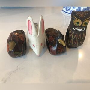 Vintage animal napkin holders